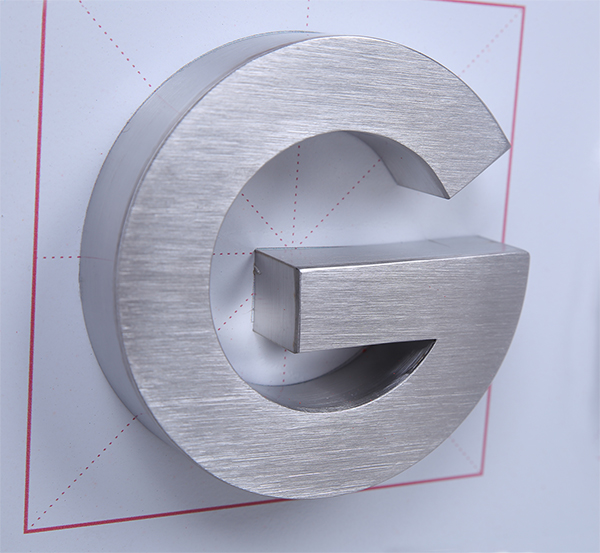 不锈钢精品字<br><h5>精工电镀拉丝银</h5>