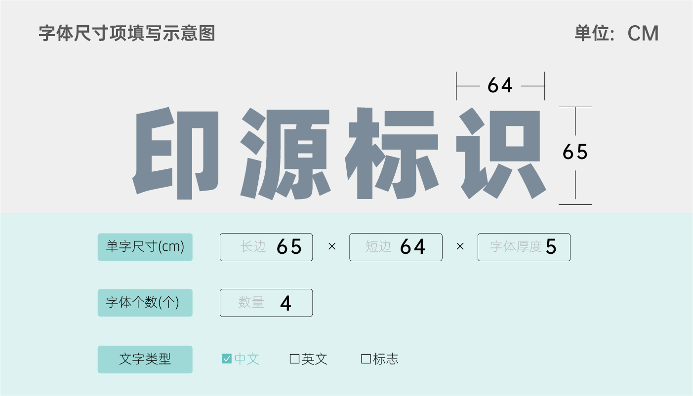 广告字示意图 广告字示意图